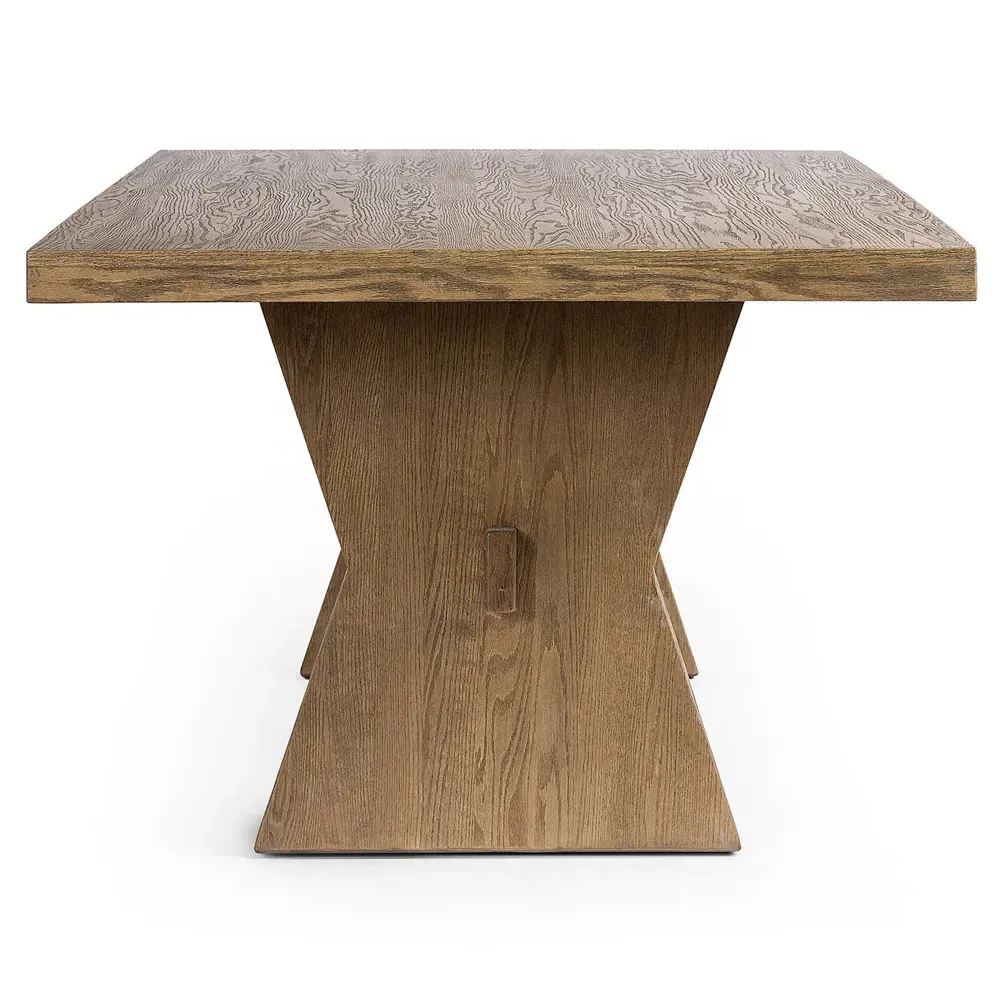 Tacoma Rectangular Dining Table - Brown, Oak