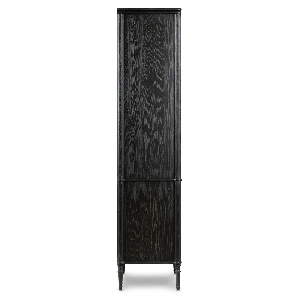 Tacorey Display Cabinet - Black, Oak