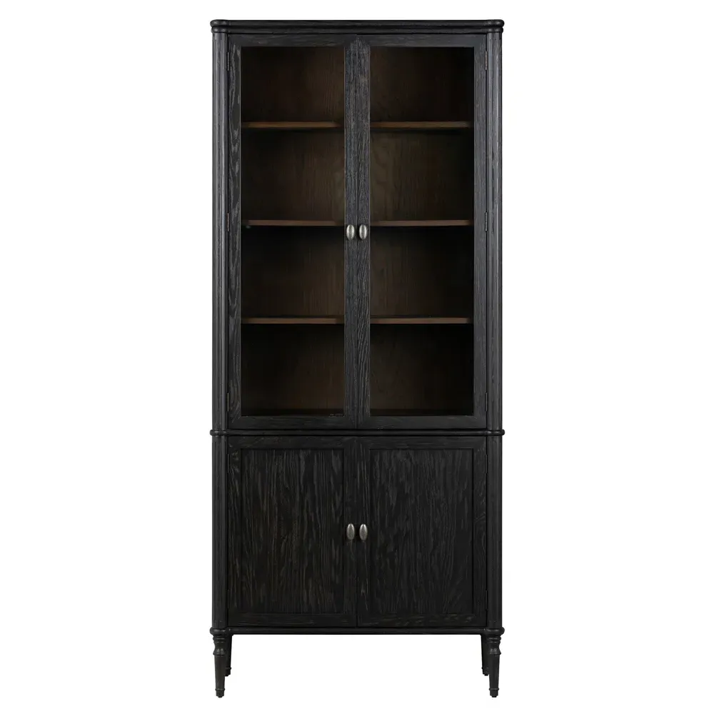 Tacorey Display Cabinet - Black, Oak image