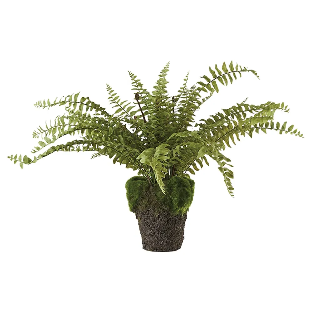 Taelyn Boston Fern Drop In Faux Floral - Green image