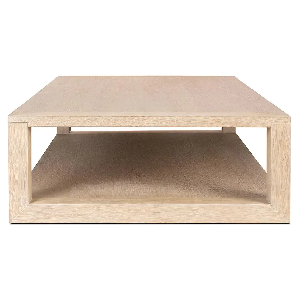 Tahoma Rectangular 2 Tier Coffee Table - Beige, Oak