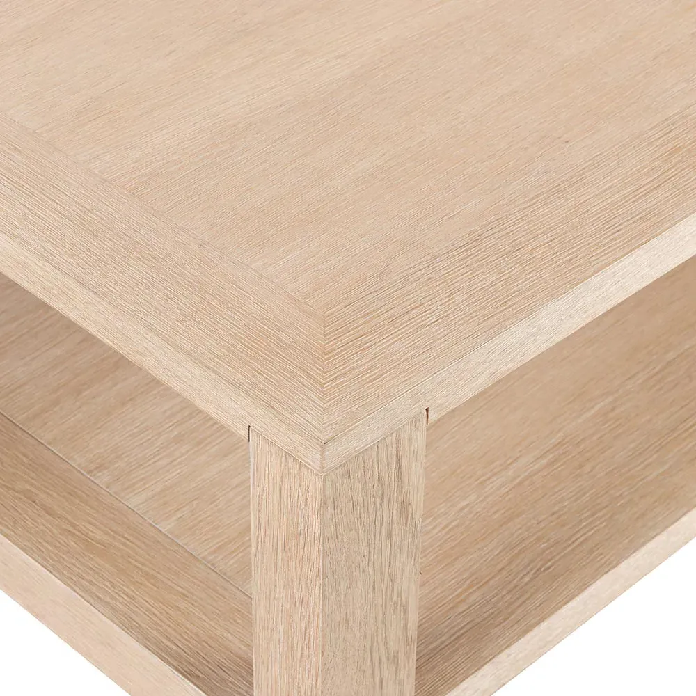 Tahoma Rectangular 2 Tier Coffee Table - Beige, Oak