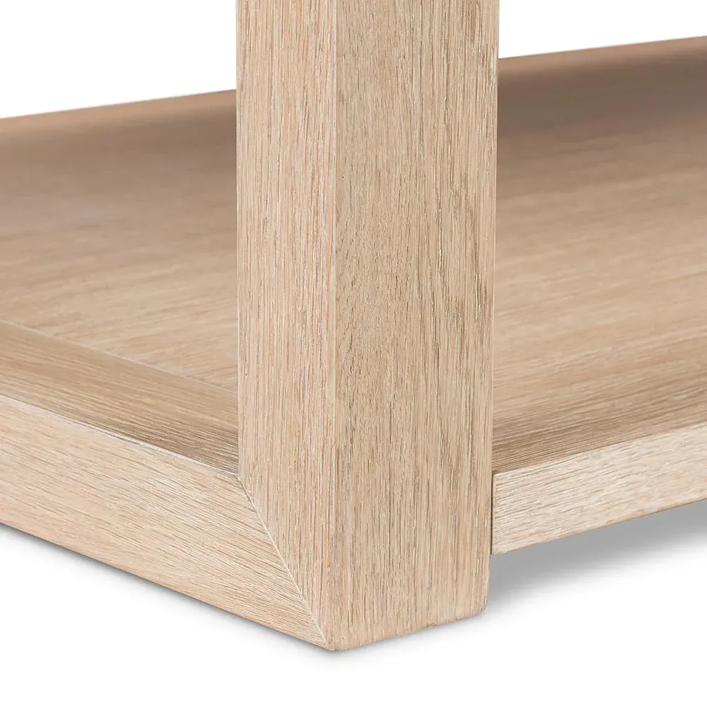 Tahoma Rectangular 2 Tier Coffee Table - Beige, Oak