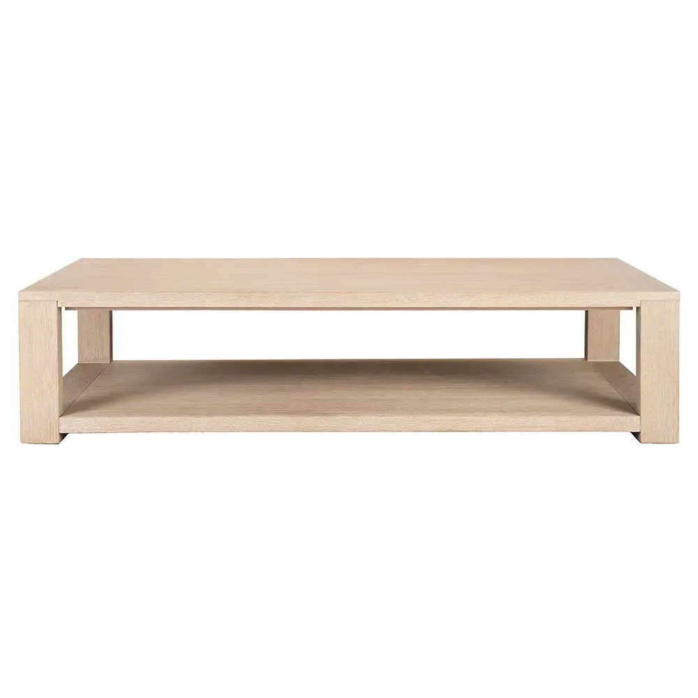 Tahoma Rectangular 2 Tier Coffee Table - Beige, Oak
