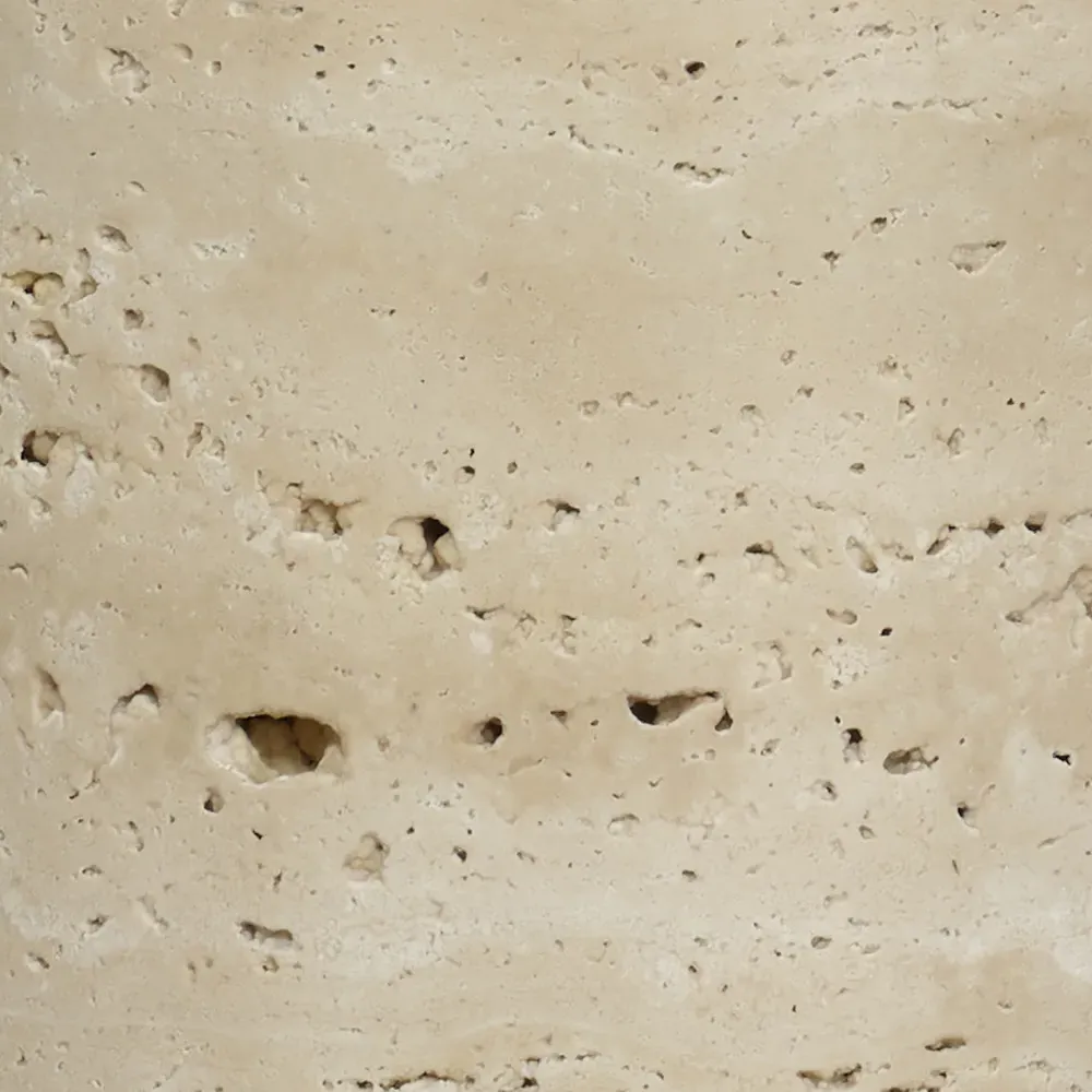 Tai Mid Century Buffet Table Lamp - Brown, Travertine