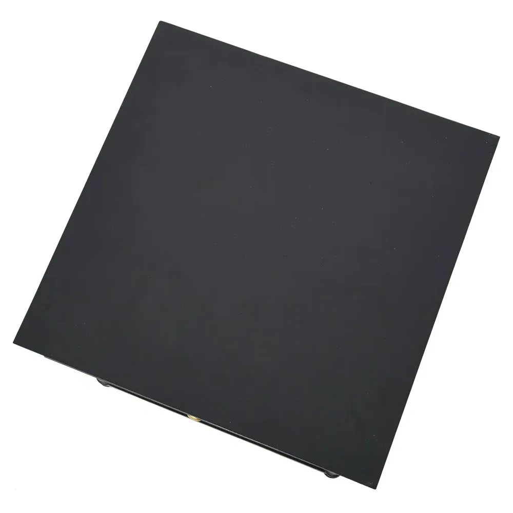 Talia Woven Cane Side Table - Black, Acacia Wood