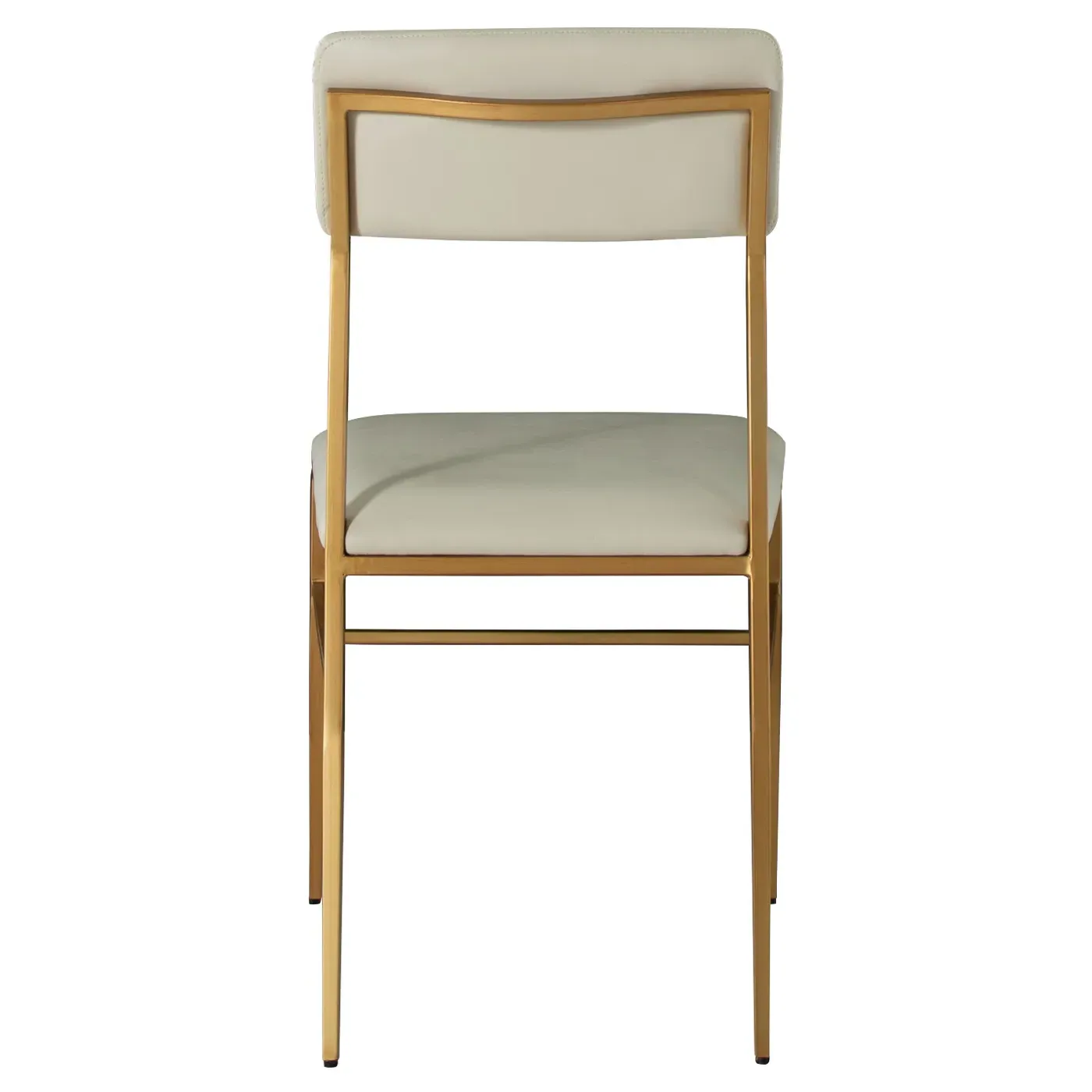 Taliyah Regency Loft Side Chair - White, Brass