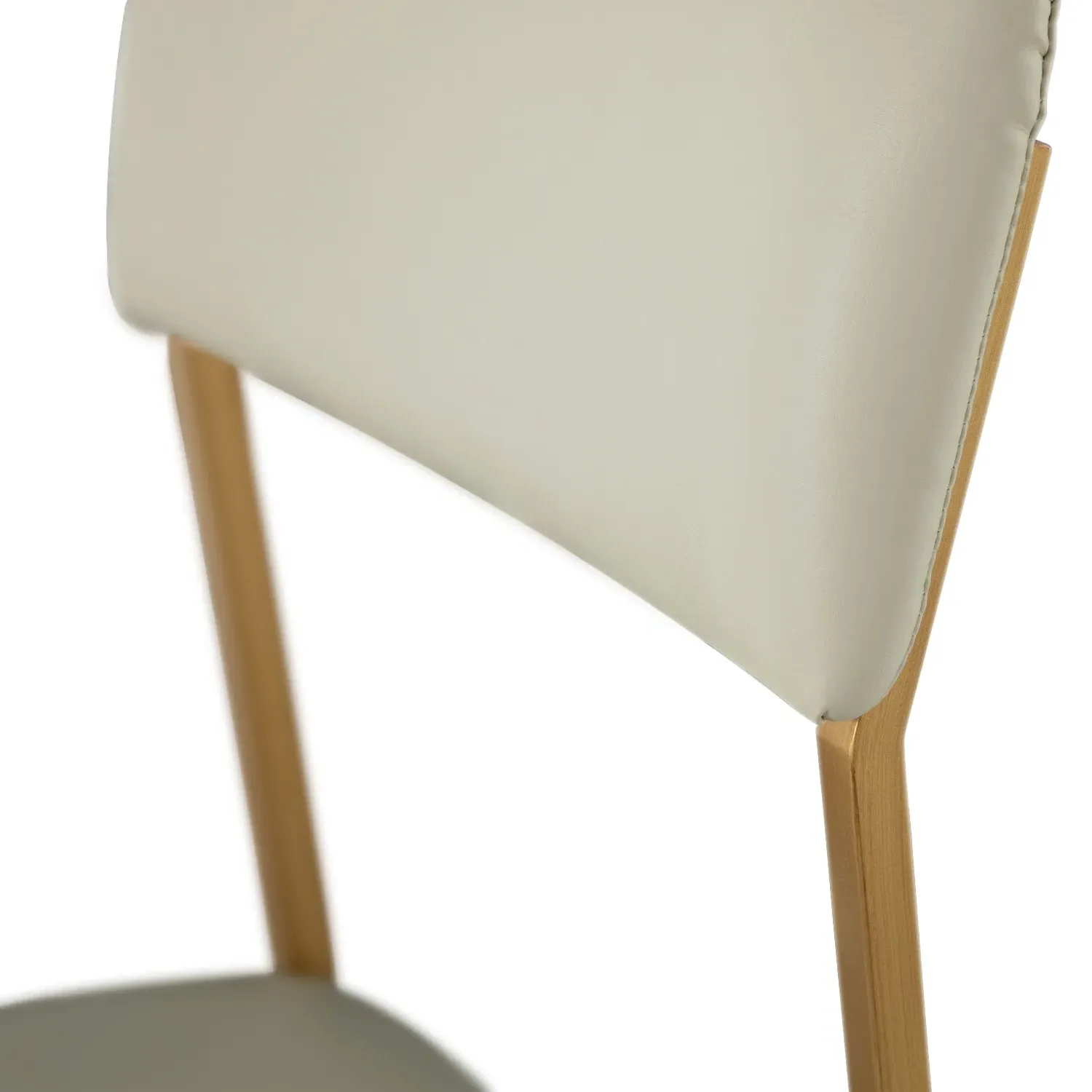 Taliyah Regency Loft Side Chair - White, Brass