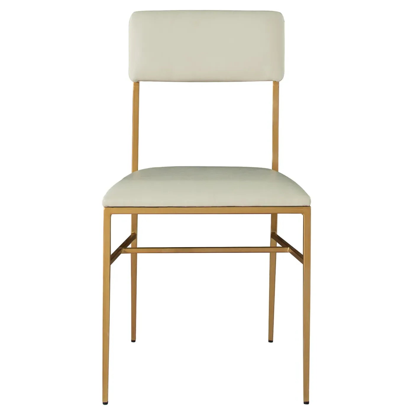 Taliyah Regency Loft Side Chair - White, Brass image