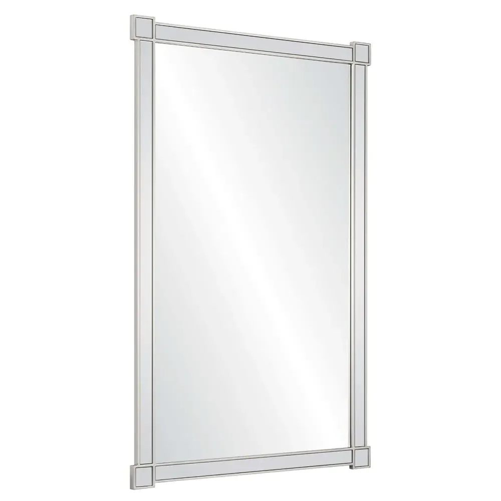 Tallulah Rectangular Wall Mirror - Silver, Wood