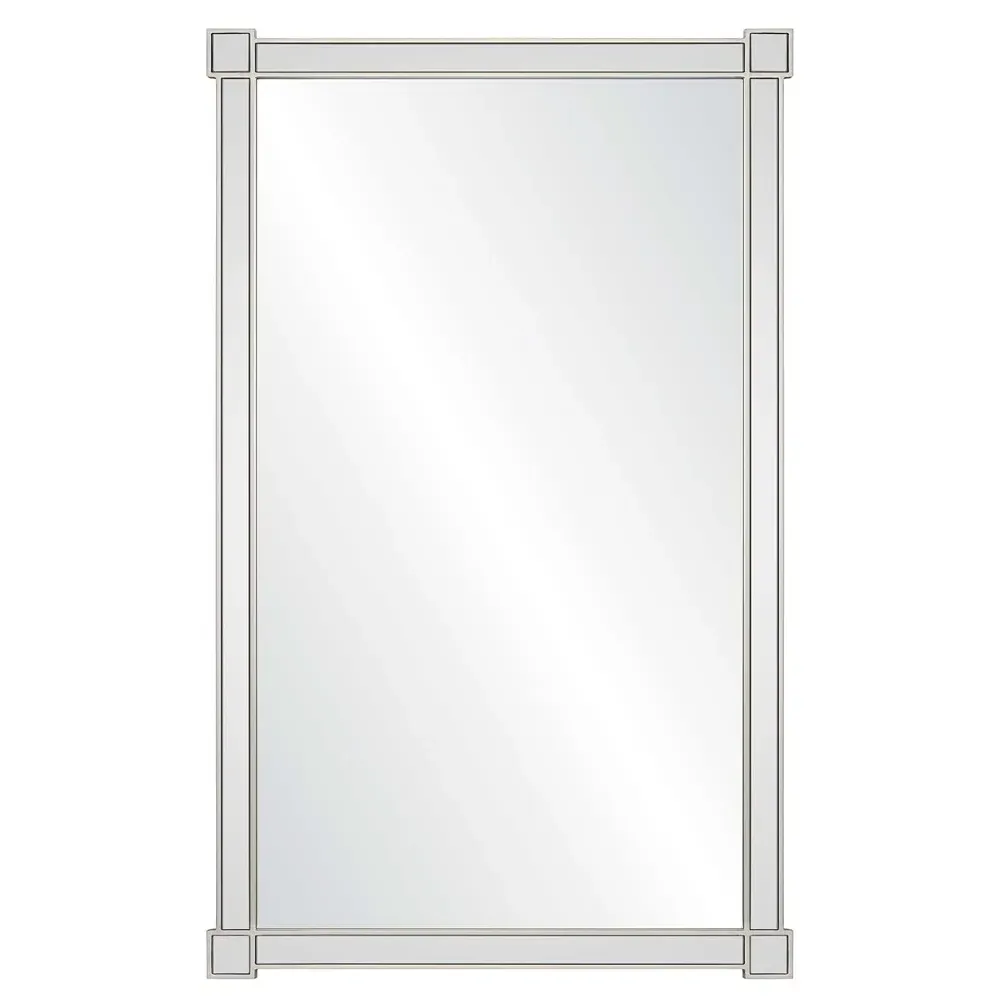 Tallulah Rectangular Wall Mirror - Silver, Wood