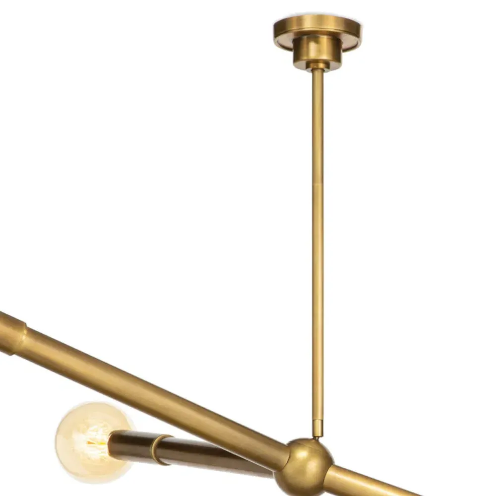 Talon Sputnik Chandelier - Brass, Steel