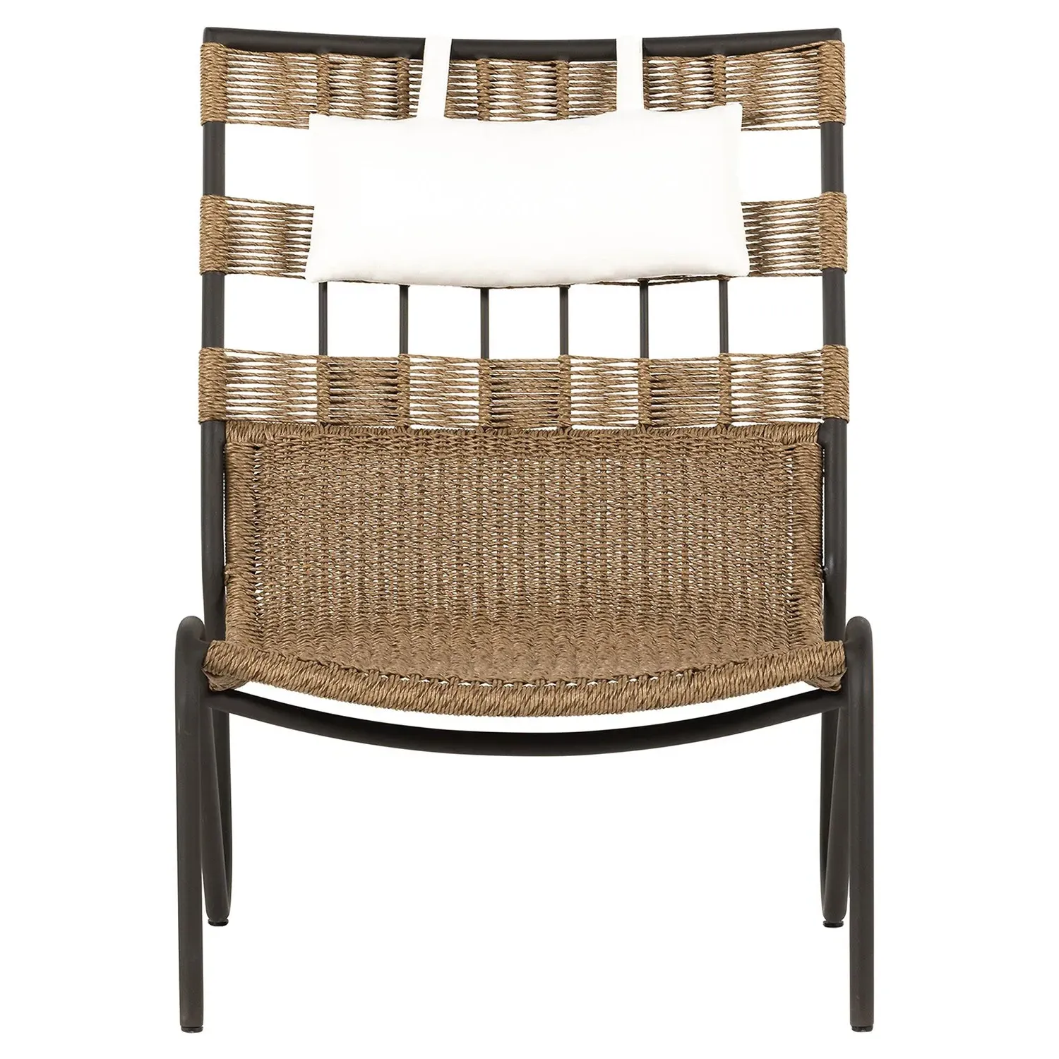 Tamara Lounge Chair - Brown, Aluminum