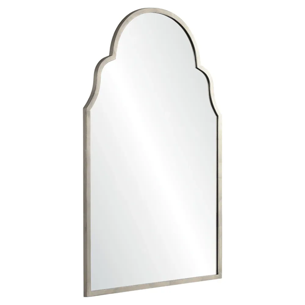 Tangier Arch Wall Mirror - Antique Silver Leaf