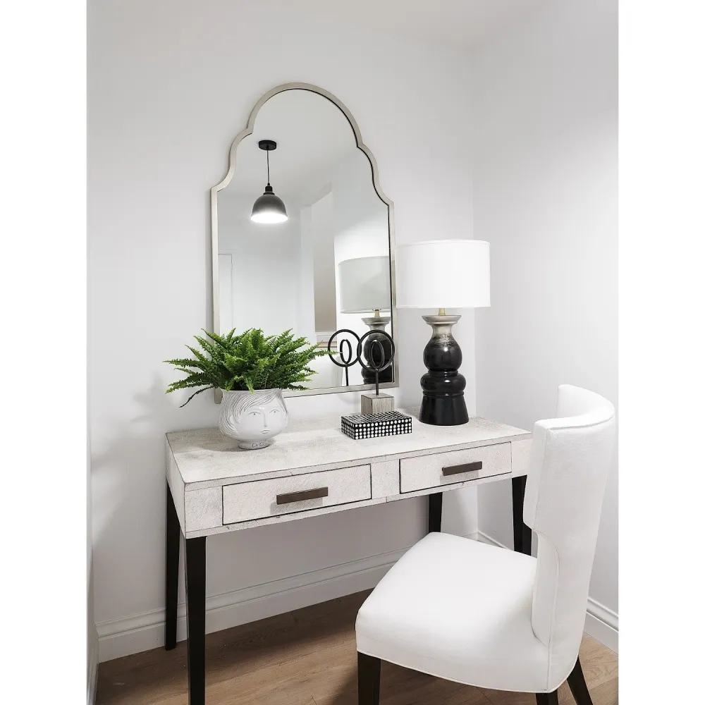 Tangier Arch Wall Mirror - Antique Silver Leaf