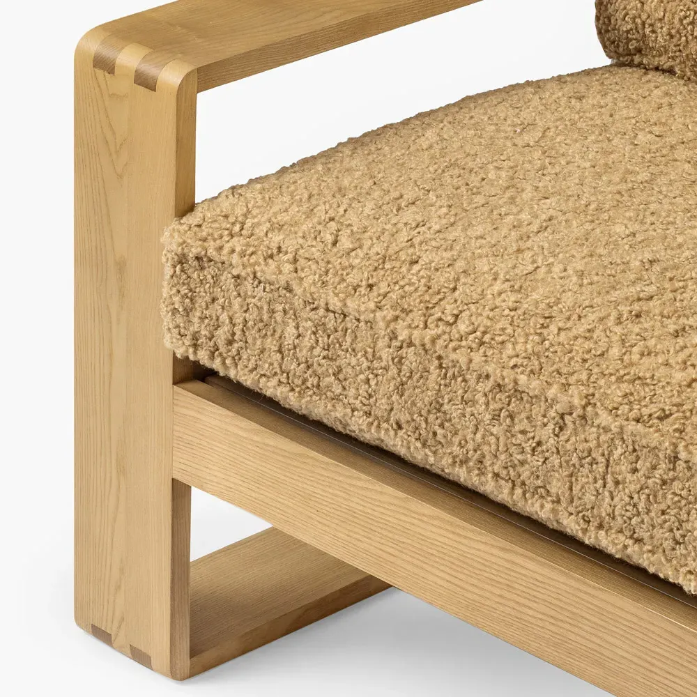 Tanner Arm Chair - Light Brown, Ash