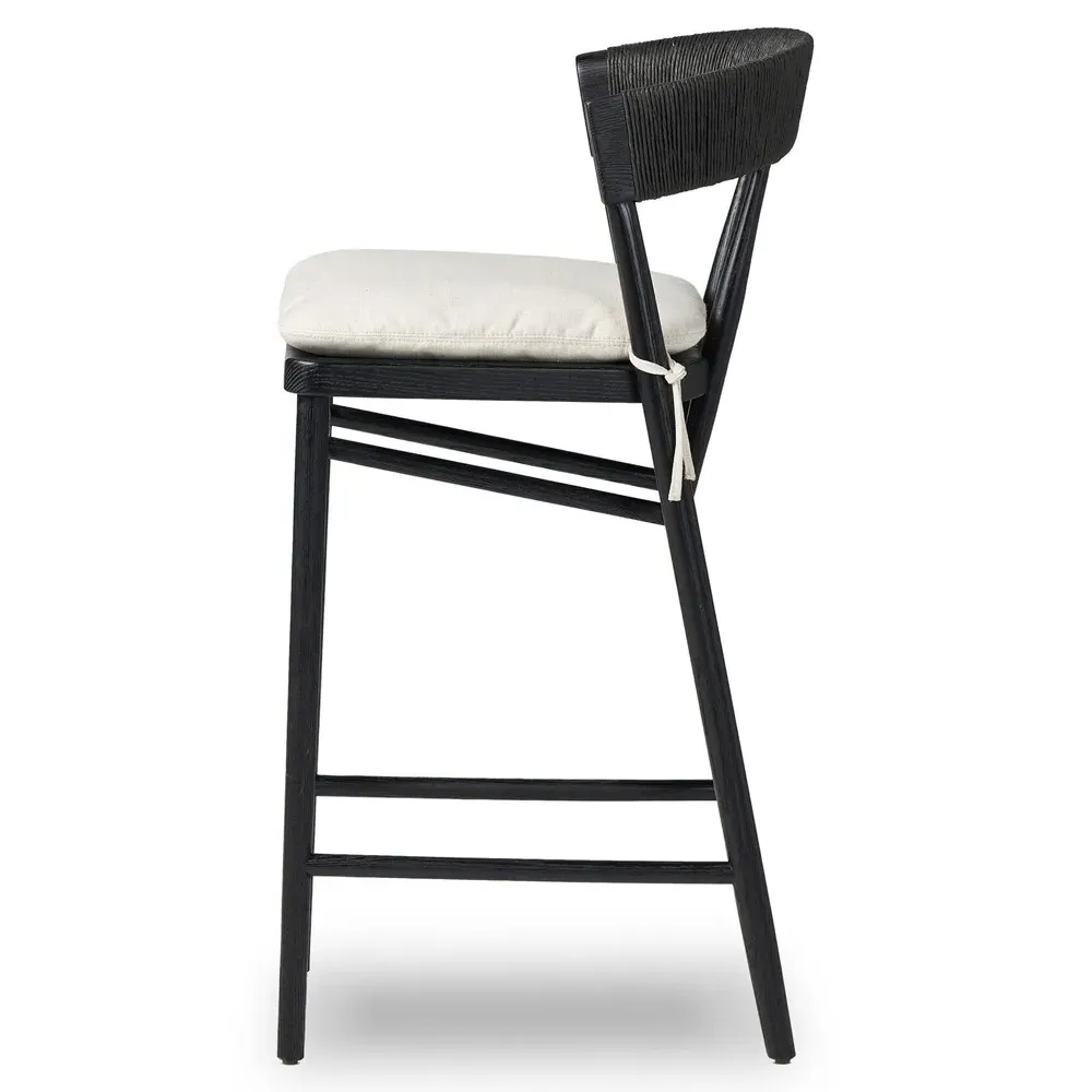 Tanner Bar Stool - Black, Oak