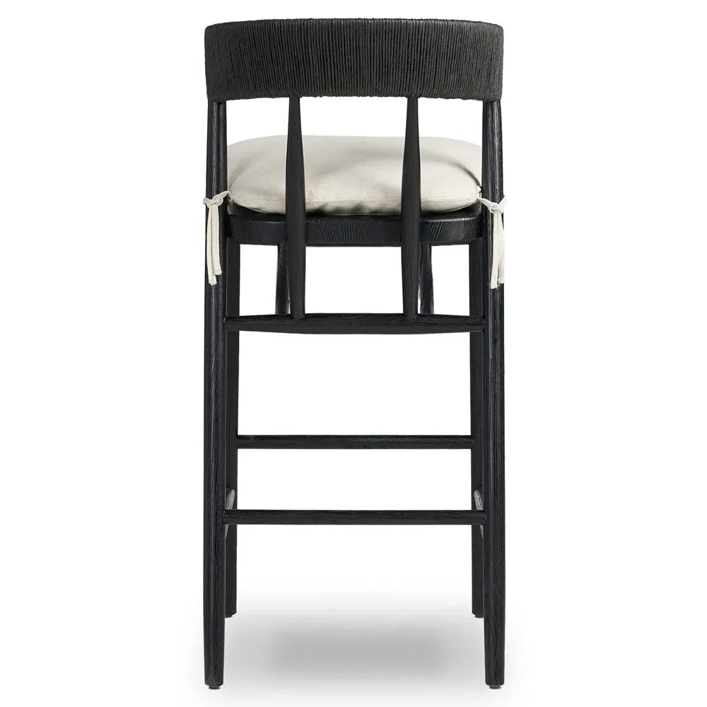 Tanner Bar Stool - Black, Oak