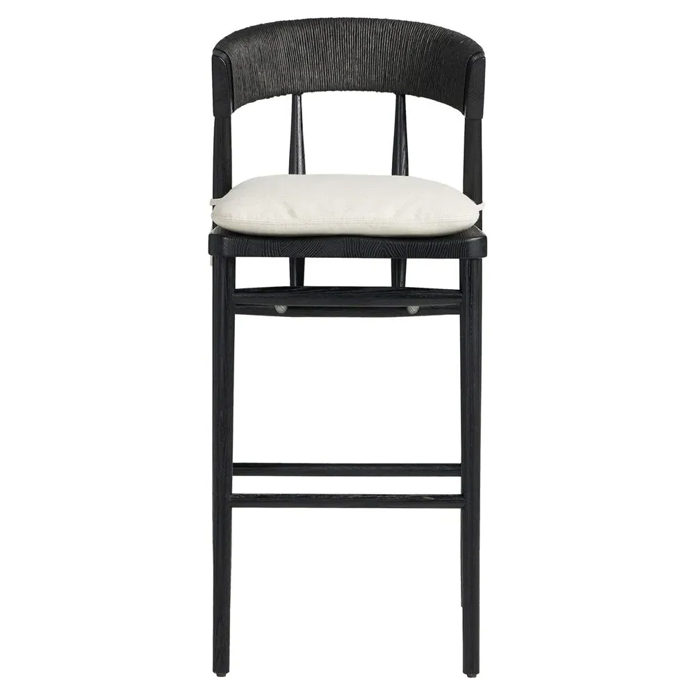 Tanner Bar Stool - Black, Oak