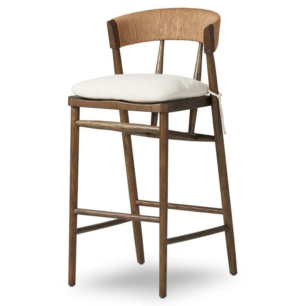 Tanner Bar Stool - Brown, Oak