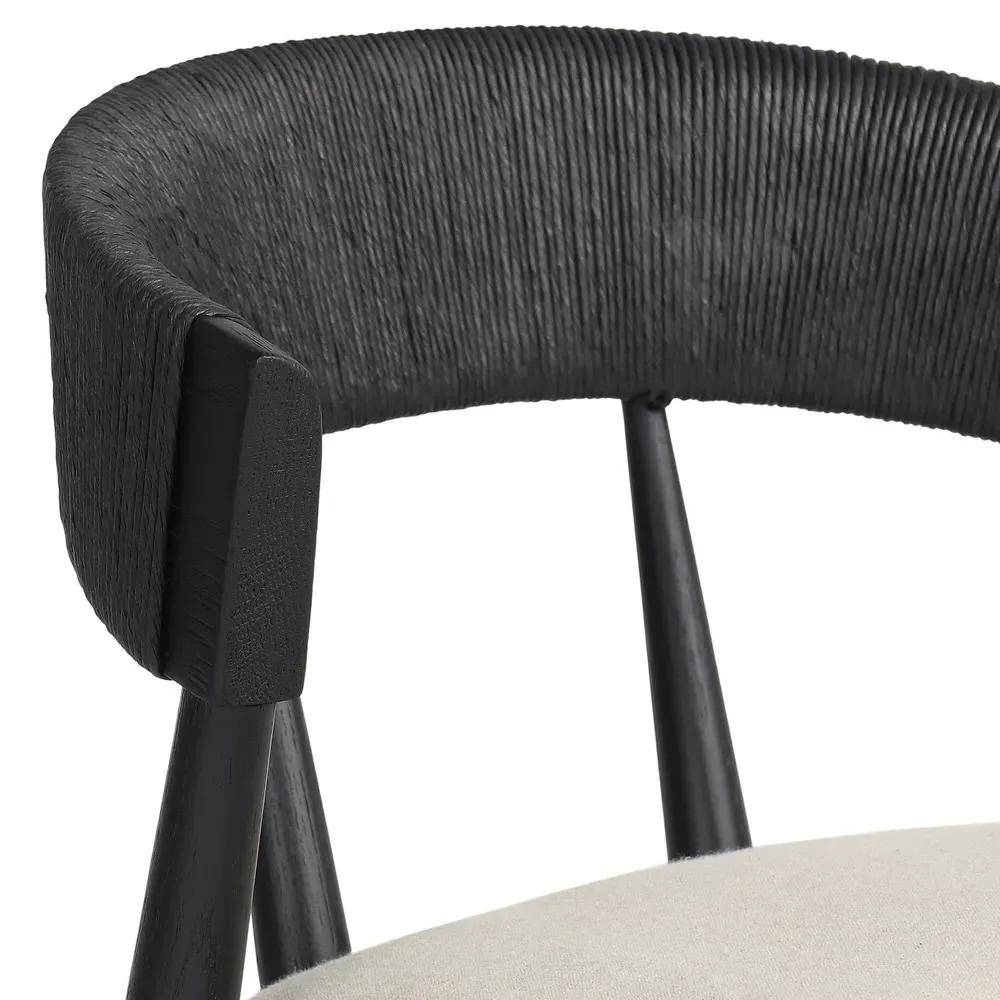 Tanner Dining Chair - Black, Oak