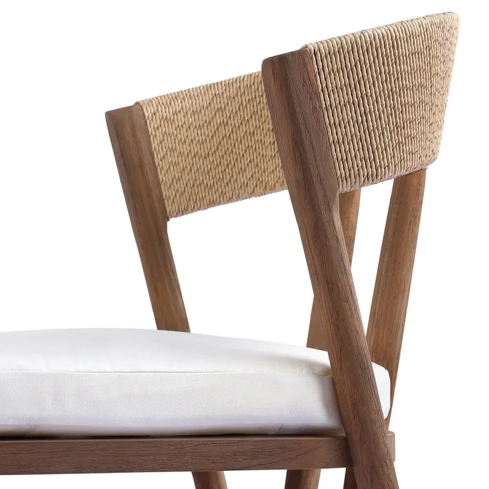 Tanner Outdoor Dining Chair - Brown, Teak