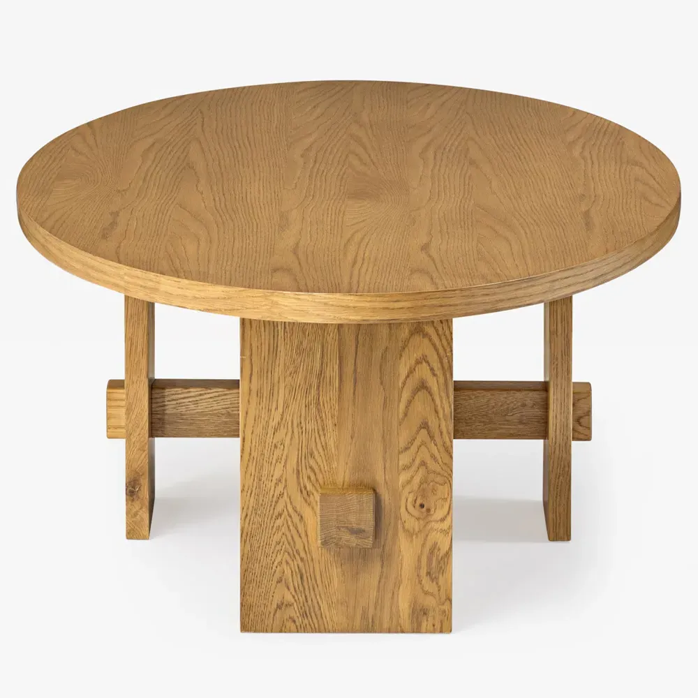 Tanner Oval Coffee Table - Brown, Oak