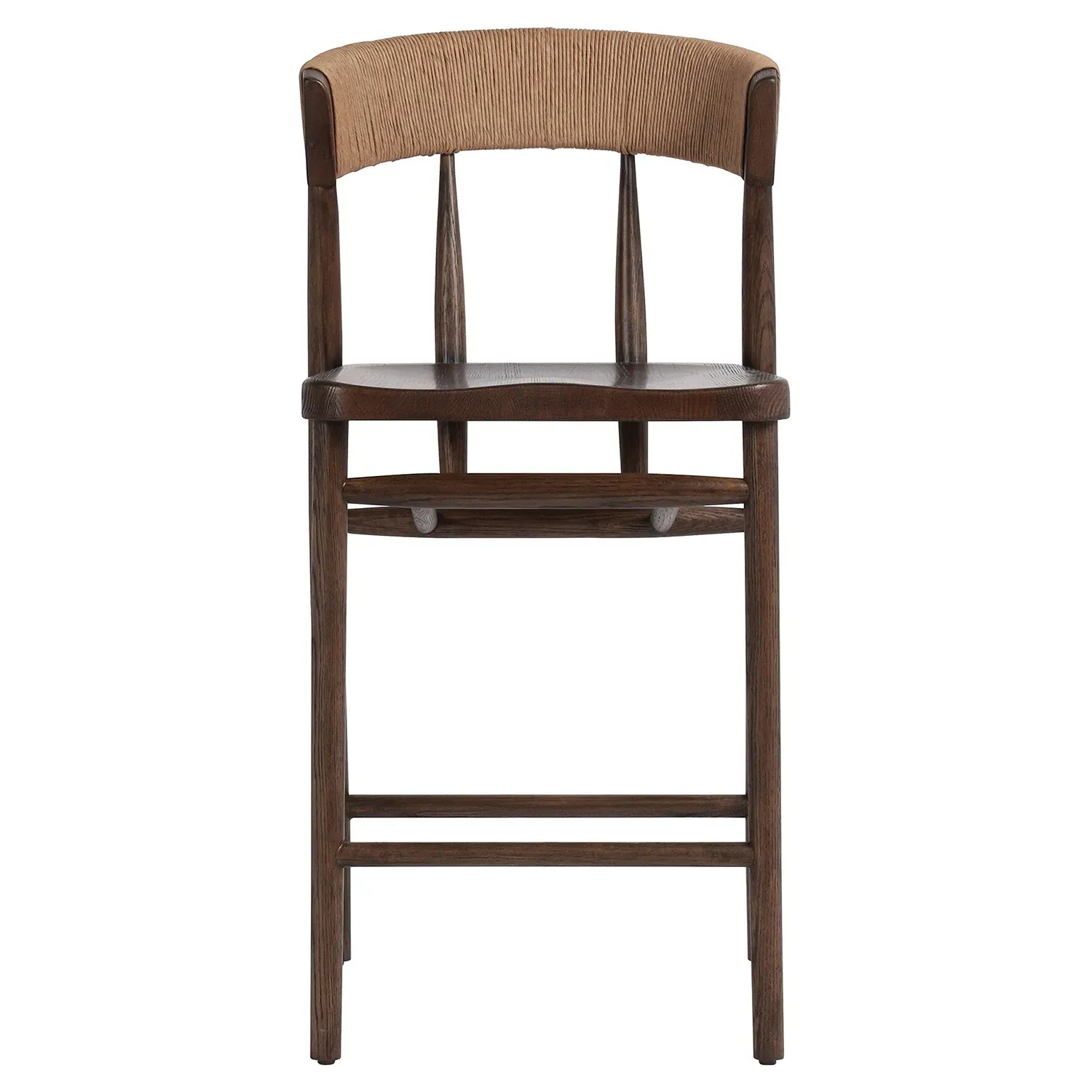 Tanner Woven Counter Stool - Brown, Oak