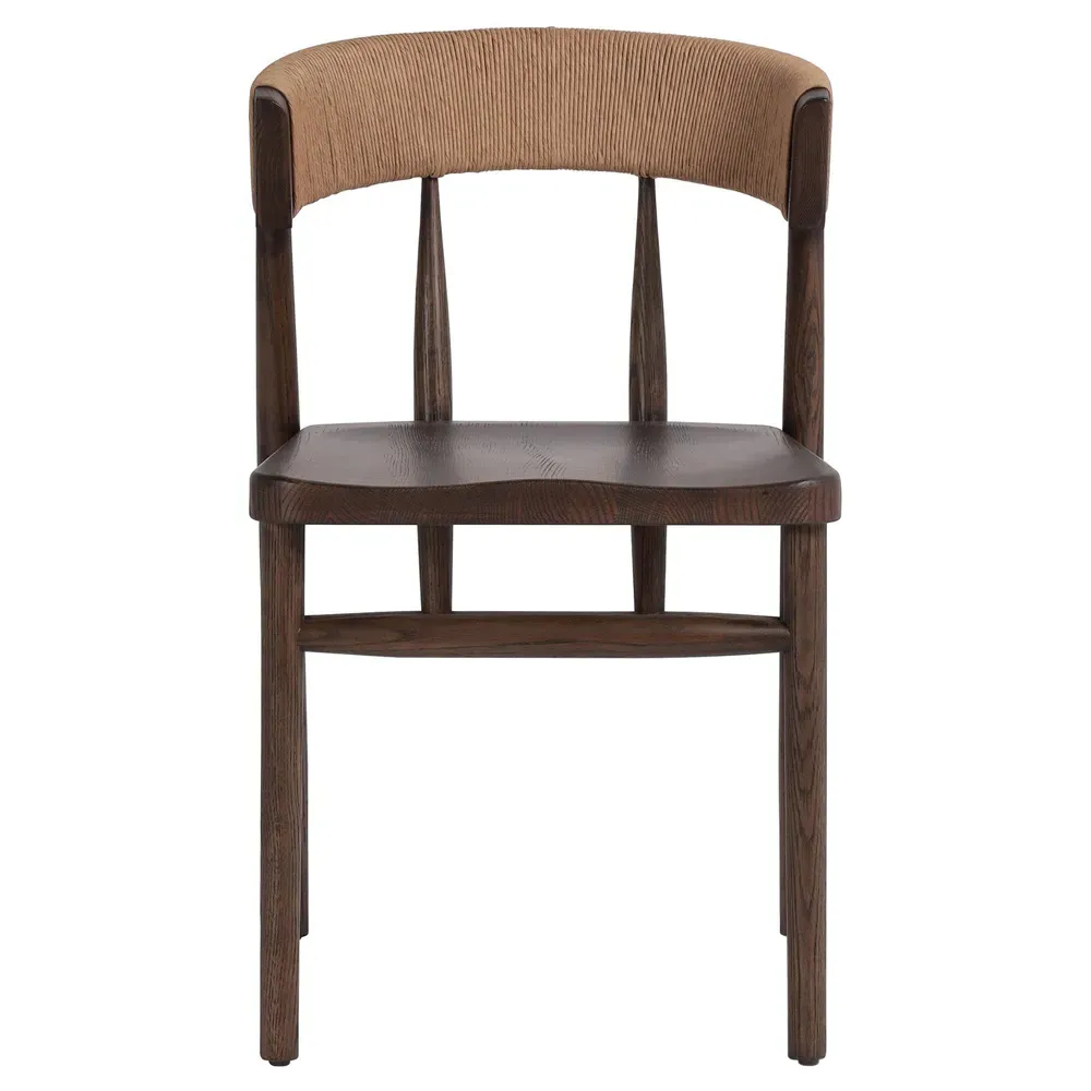 Tanner Woven Dining Chair - Brown, Oak image