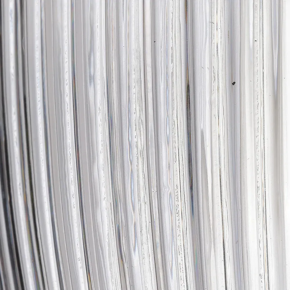 Tanvy Small Ribbed Glass Pendant Light - Brass, Iron