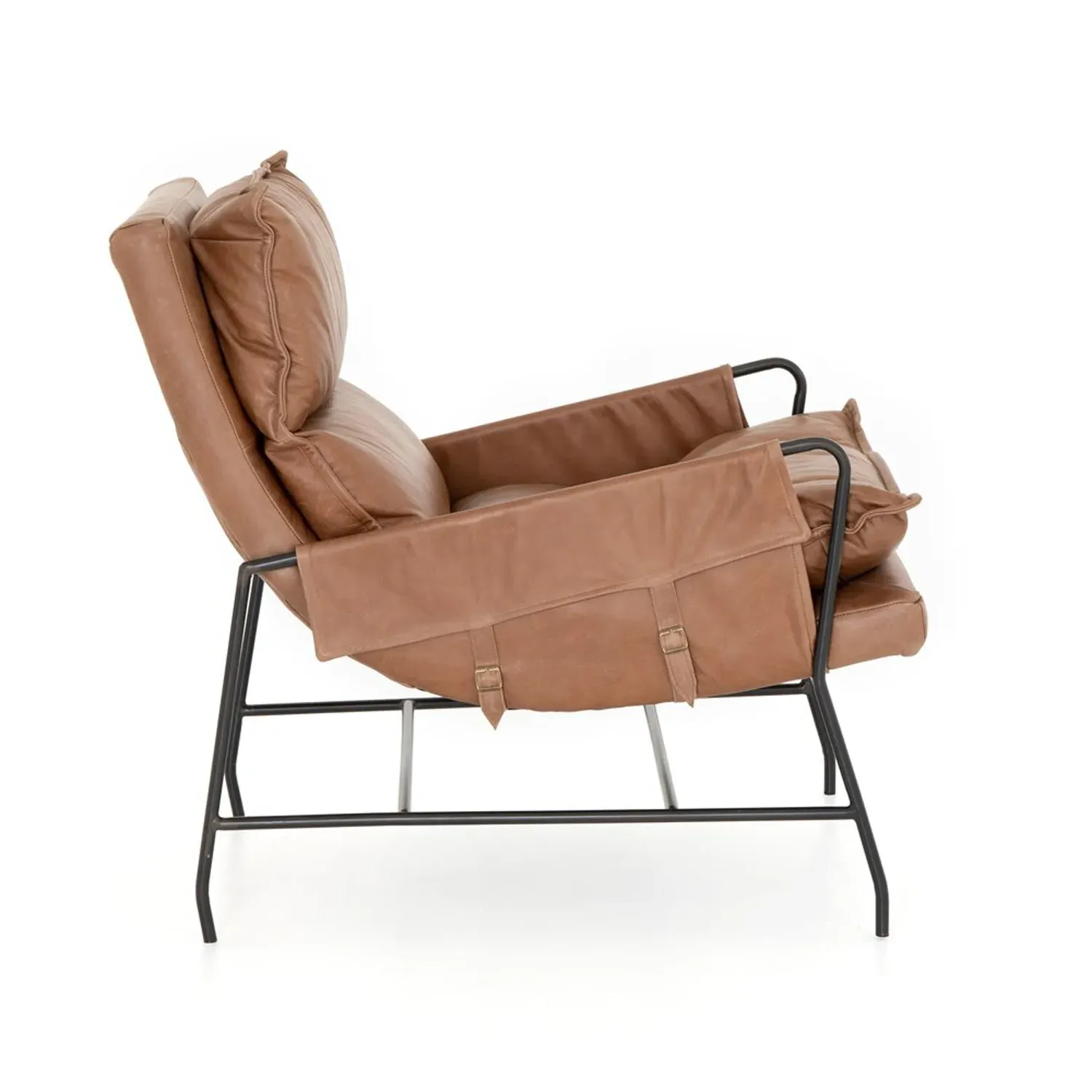 Tanya Arm Chair - Brown, Leather