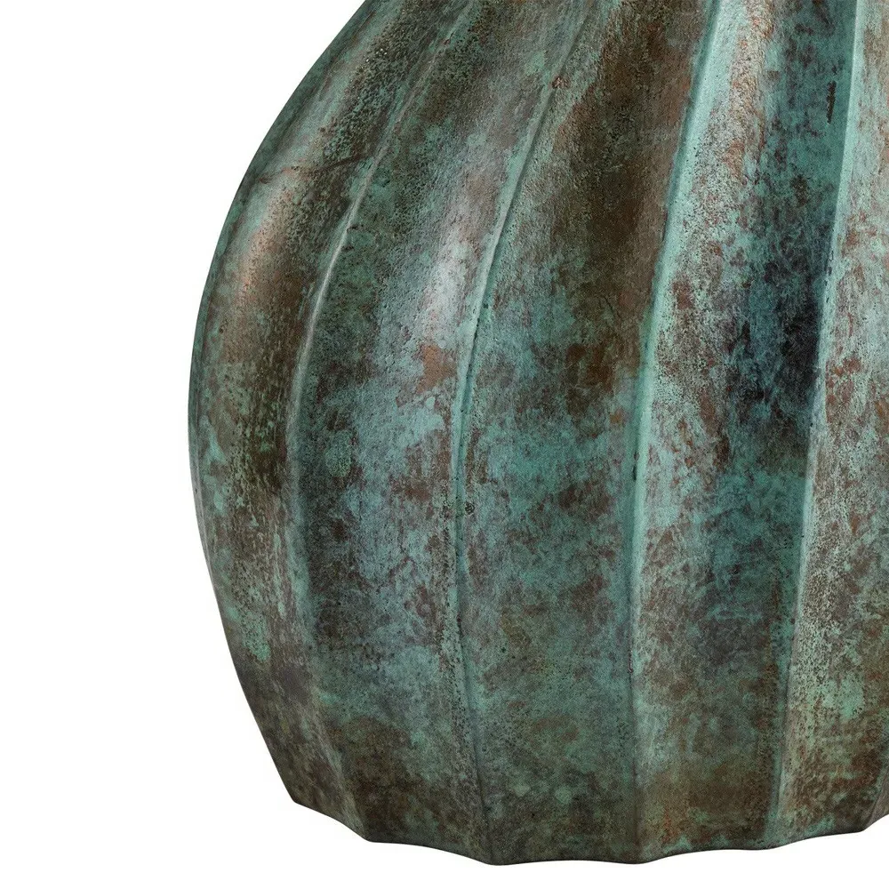 Tara Accent Table - Green, Cast Aluminum