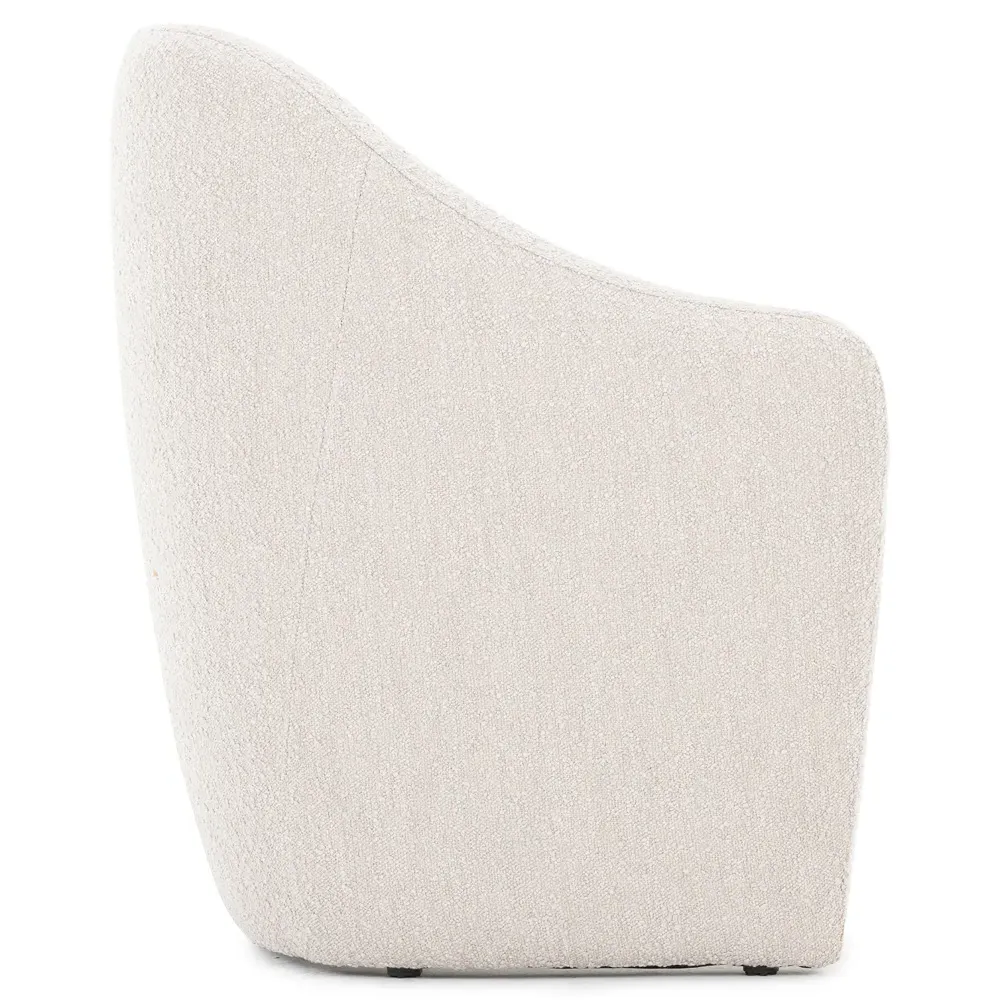 Tara Dining Arm Chair - Beige, Boucle
