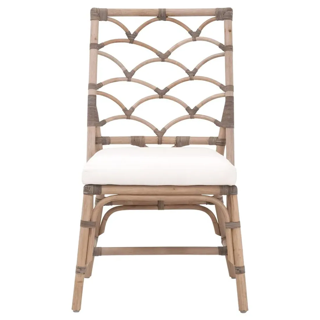 Tara Dining Chair Set of 2 - Grey, Rattan image
