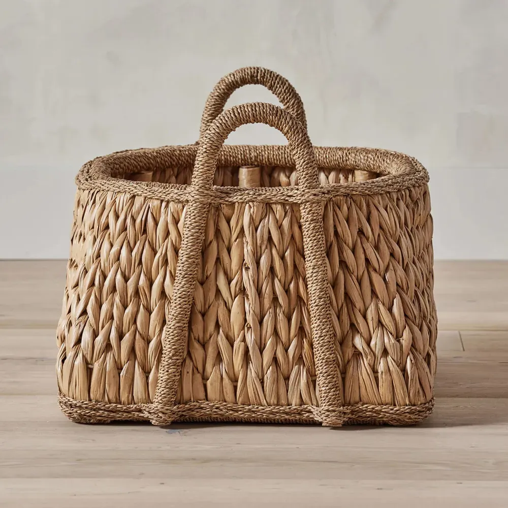 Tara Handwoven Floor Basket - Natural, Rattan