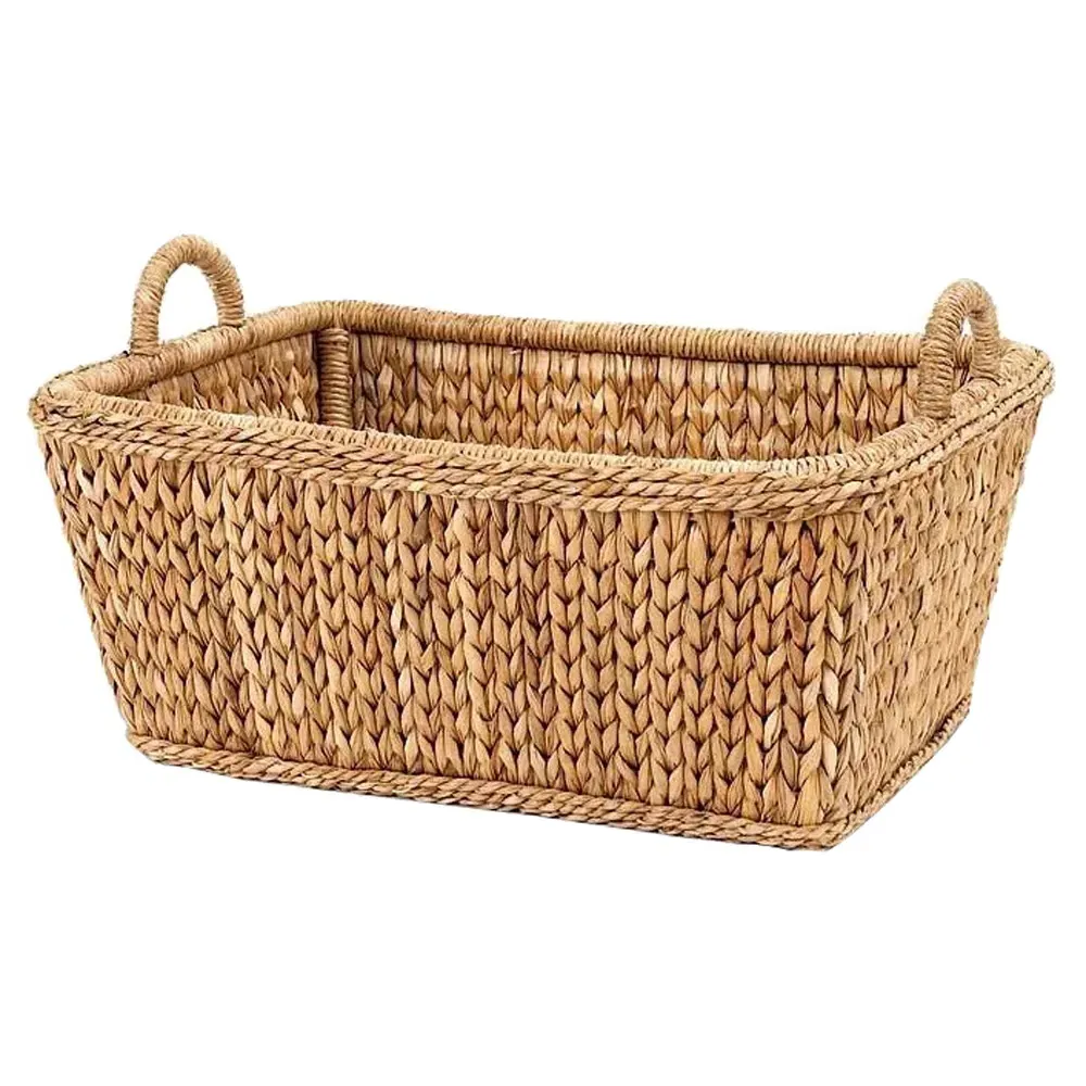 Tara Handwoven Rattan Euro Market Basket - Brown image