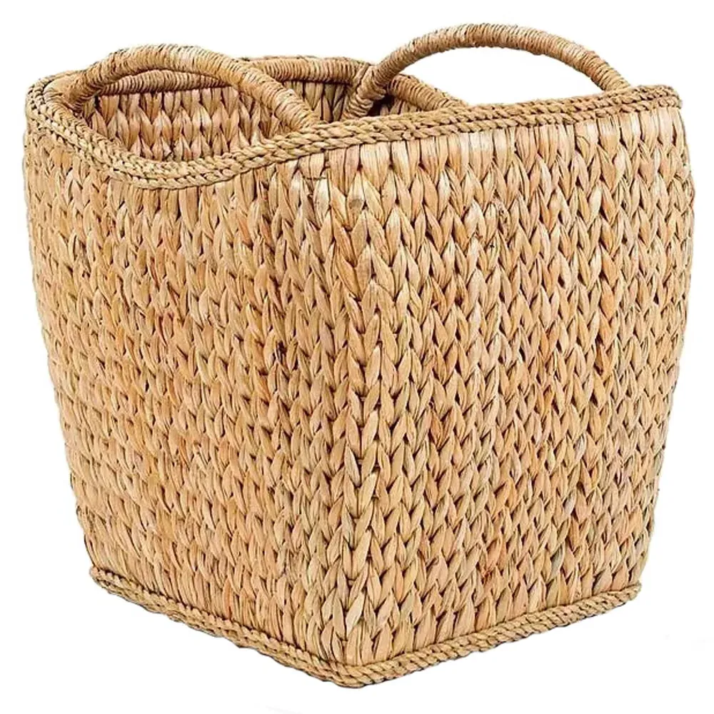 Tara Handwoven Vineyard Floor Basket - Natural, Rattan