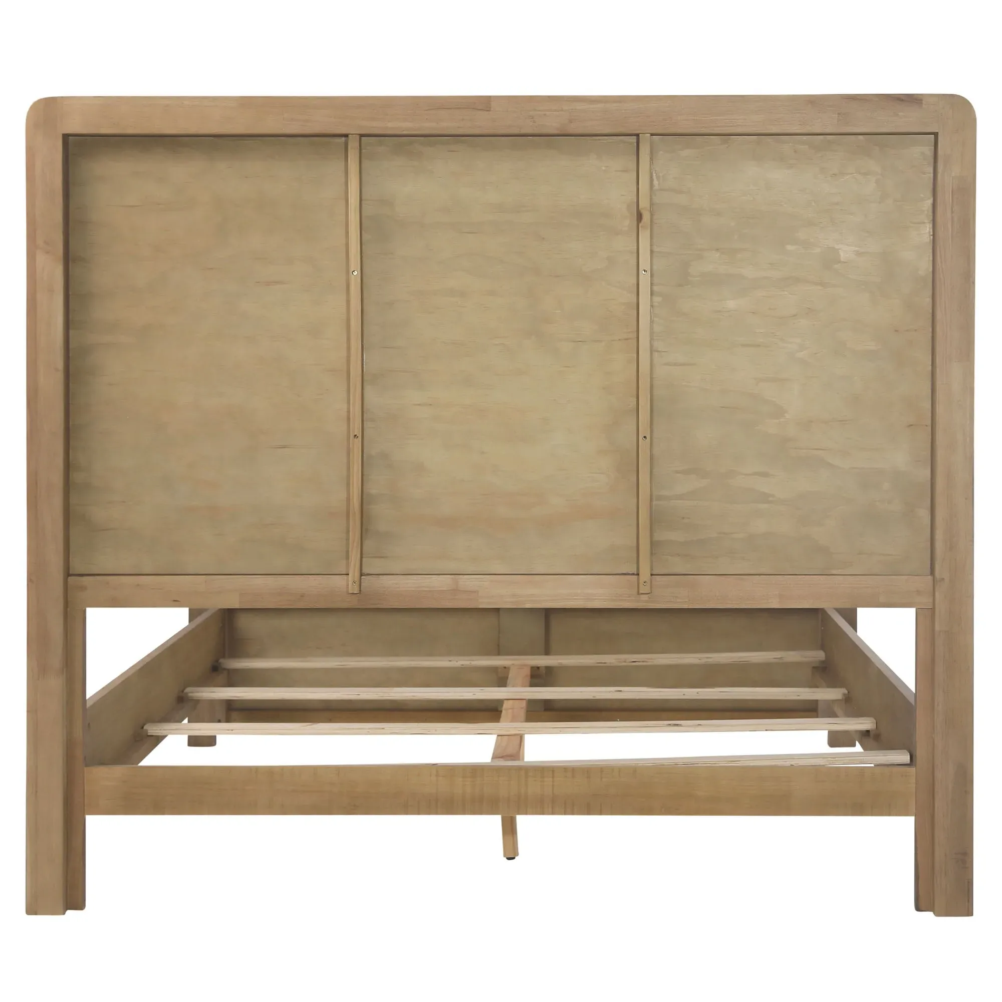 Tara Queen Size Bed - Brown, Oak