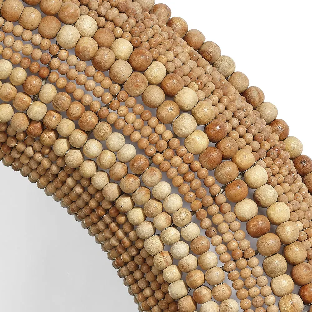 Tara Round Wall Mirror - Natural, Mango Wood