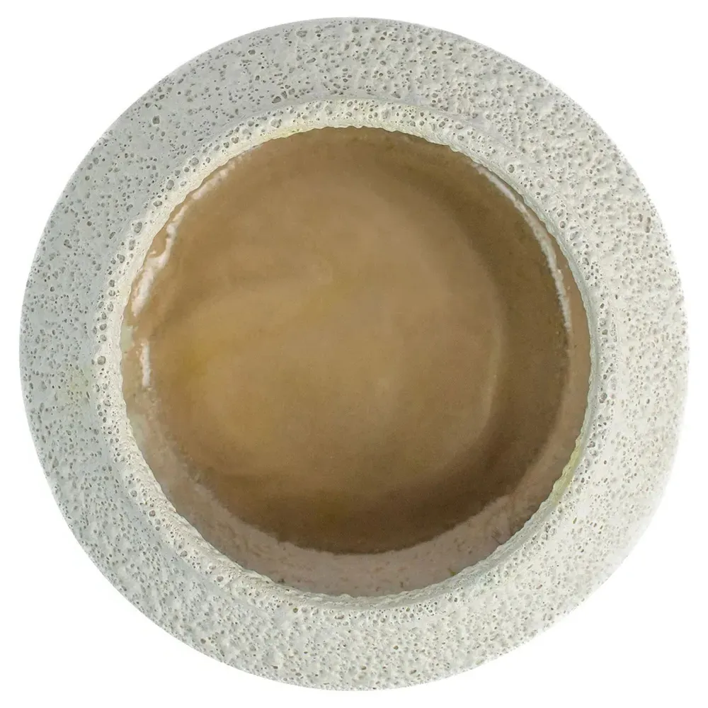 Tarra Low Decorative Bowl - White, Earthenware