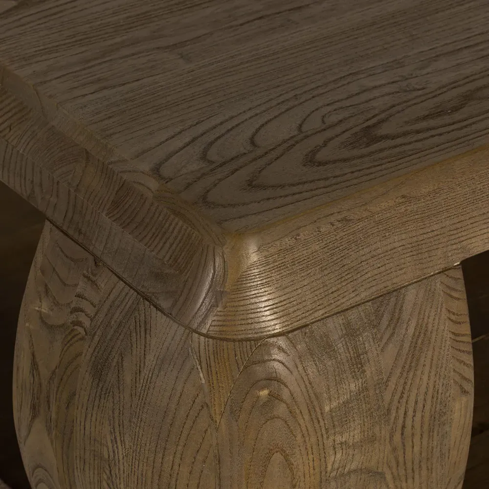 Tarrah Square Coffee Table with Storage - Dark Brown, Elm