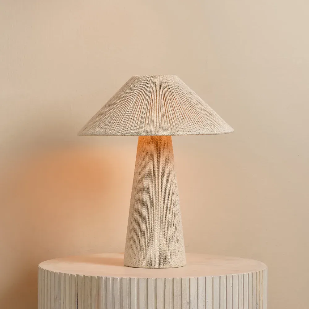 Tashvi Jute Wrapped Table Lamp - Beige
