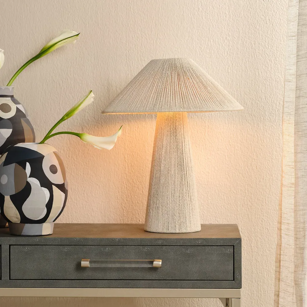 Tashvi Jute Wrapped Table Lamp - Beige