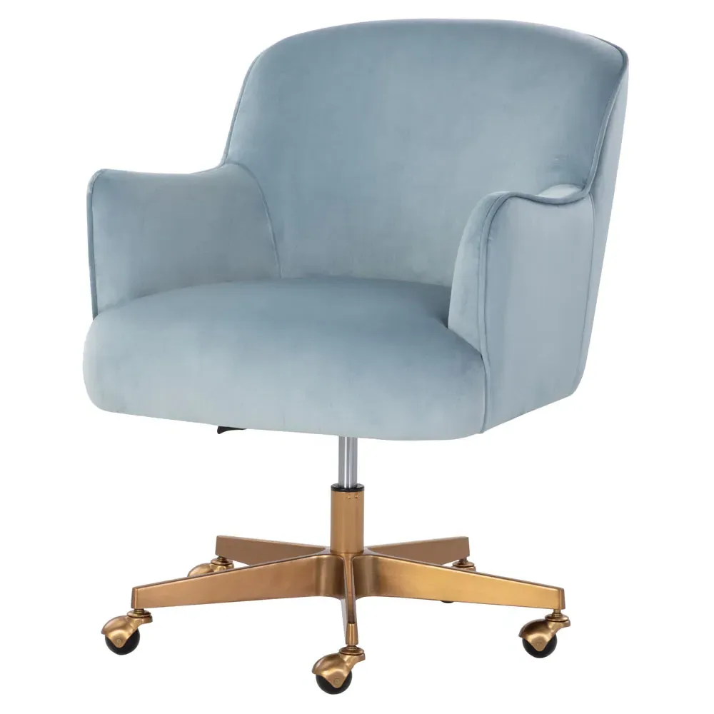 Taska Adjustable Office Chair - Blue, Steel