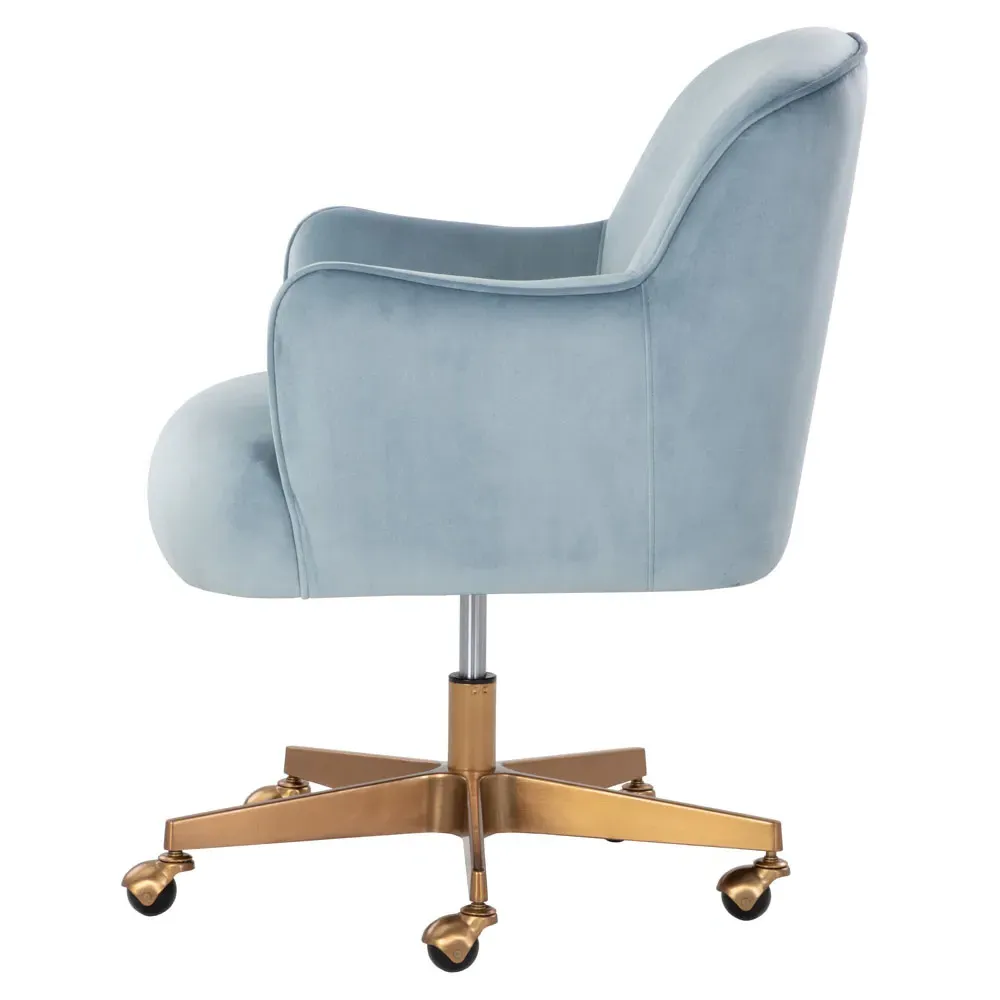 Taska Adjustable Office Chair - Blue, Steel