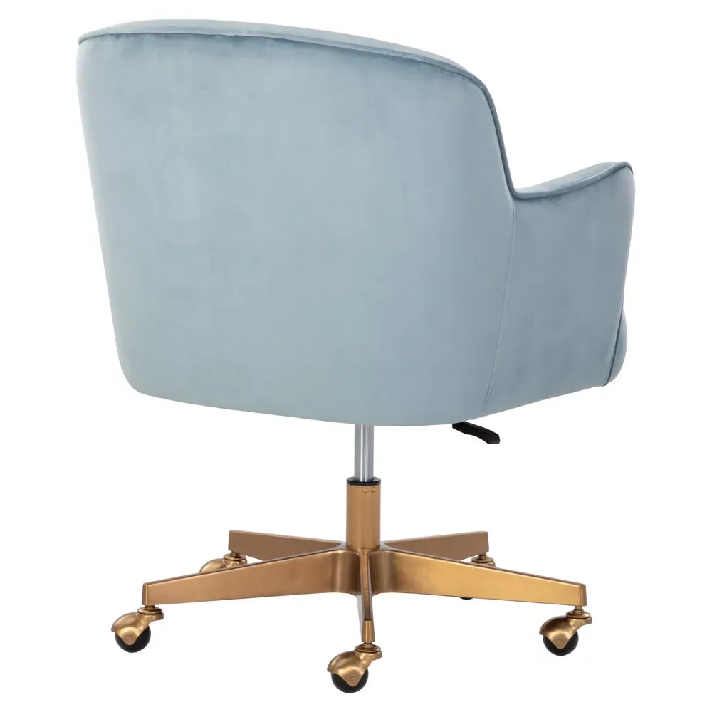 Taska Adjustable Office Chair - Blue, Steel