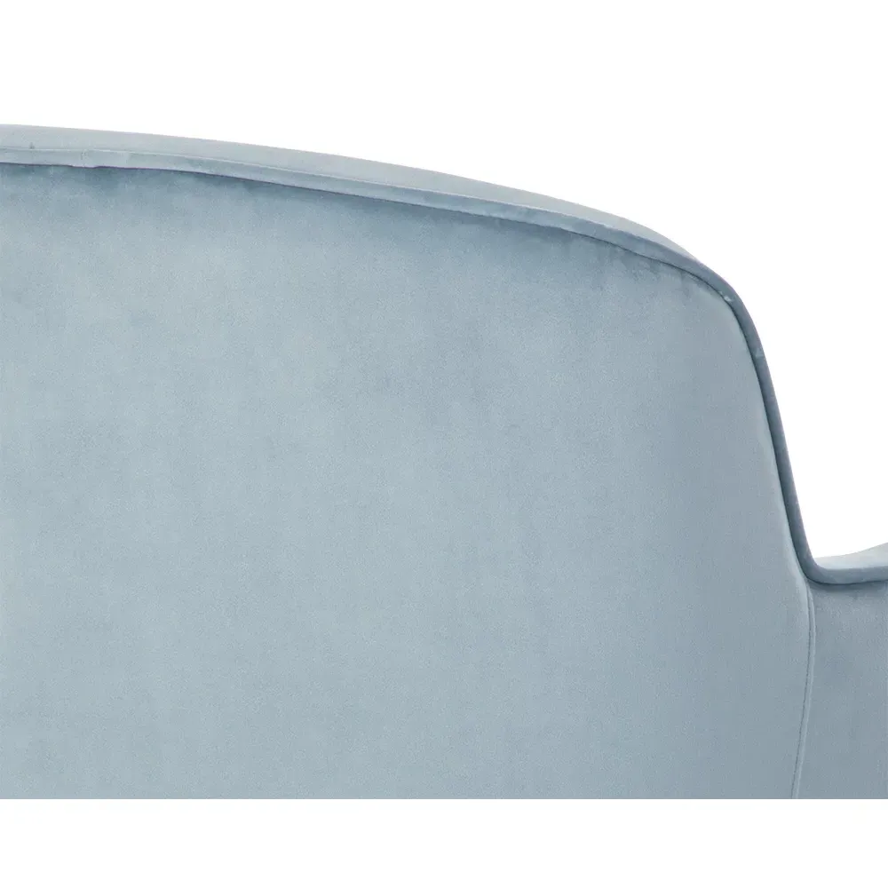 Taska Adjustable Office Chair - Blue, Steel