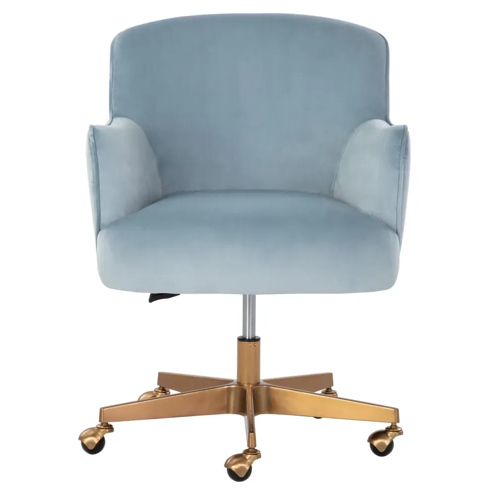 Taska Adjustable Office Chair - Blue, Steel