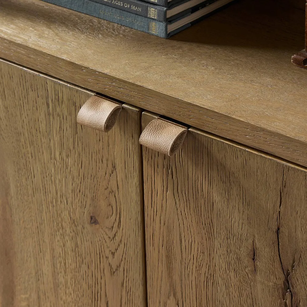 Taylin Bookcase - Brown, Oak Wood