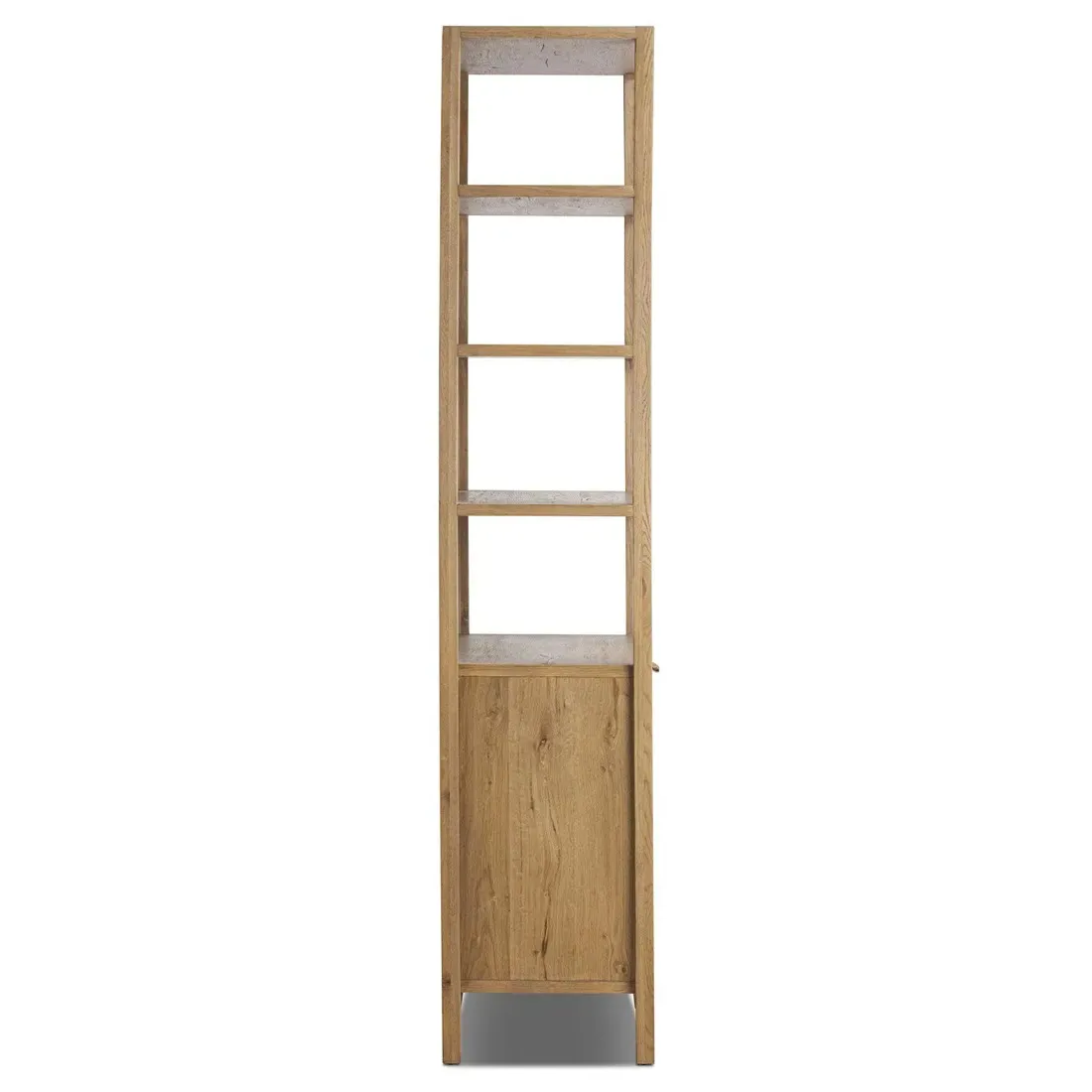 Taylin Bookcase - Brown, Oak Wood